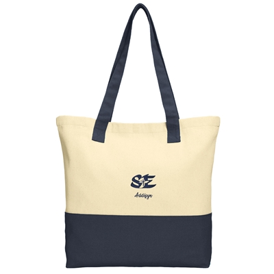 SES451<br>Colorblock Cotton Tote (w/Personalization)