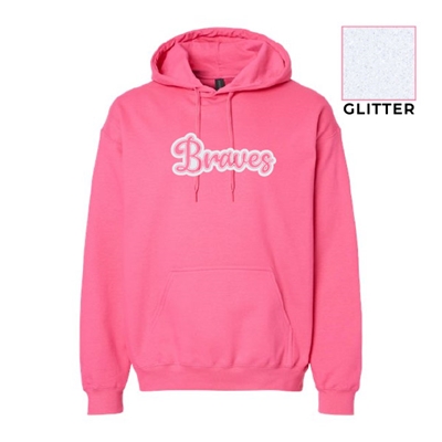 SES542<br>Adult Hoodie "Glitter Braves"