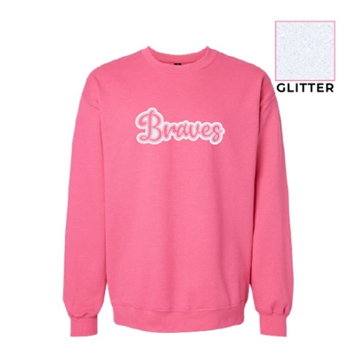 SES543<br>Adult Crewneck "Glitter Braves"