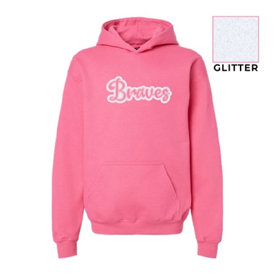 SES544<br>Youth Hoodie "Glitter Braves"