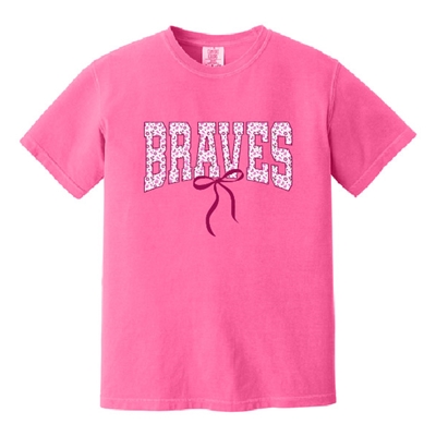 SES548<br>Adult Comfort Colors "Braves w/Bow"
